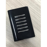 Conjunto Interruptor Sextuplo Simples 4x2 - Novara Preto Brilhante Cromado